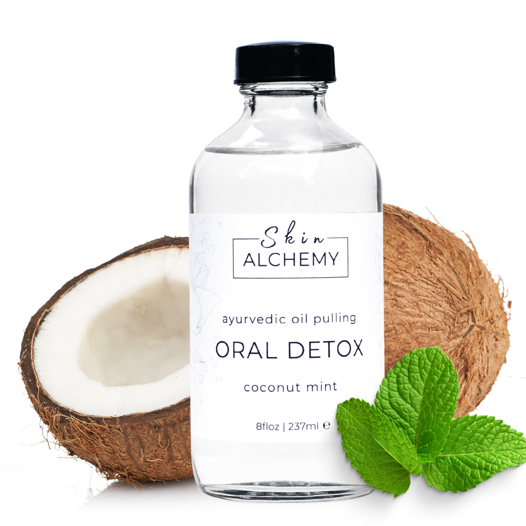 Oil Pulling Mouthwash - Coconut Mint Skin Alchemy