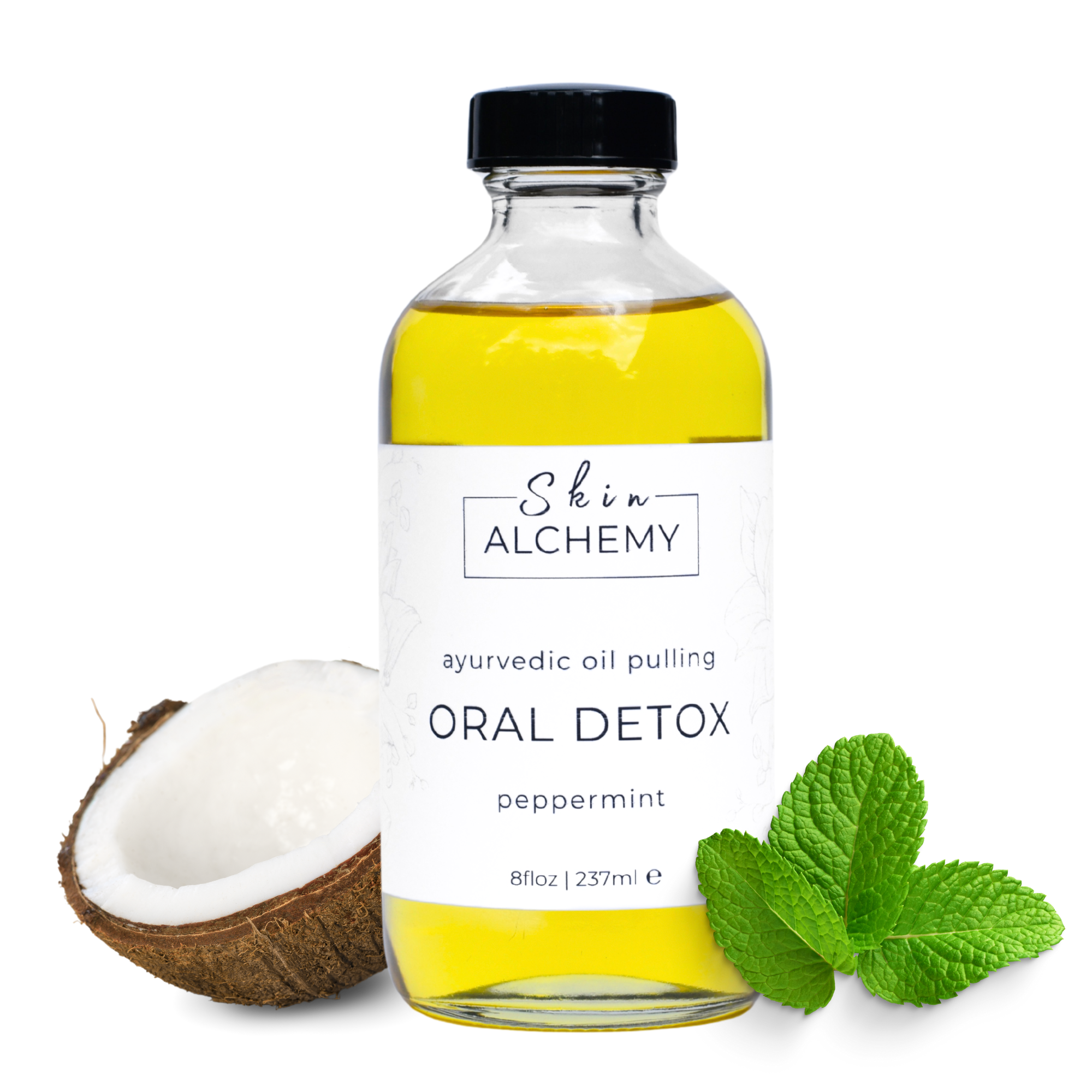 Oil Pulling Mouthwash - Peppermint Skin Alchemy