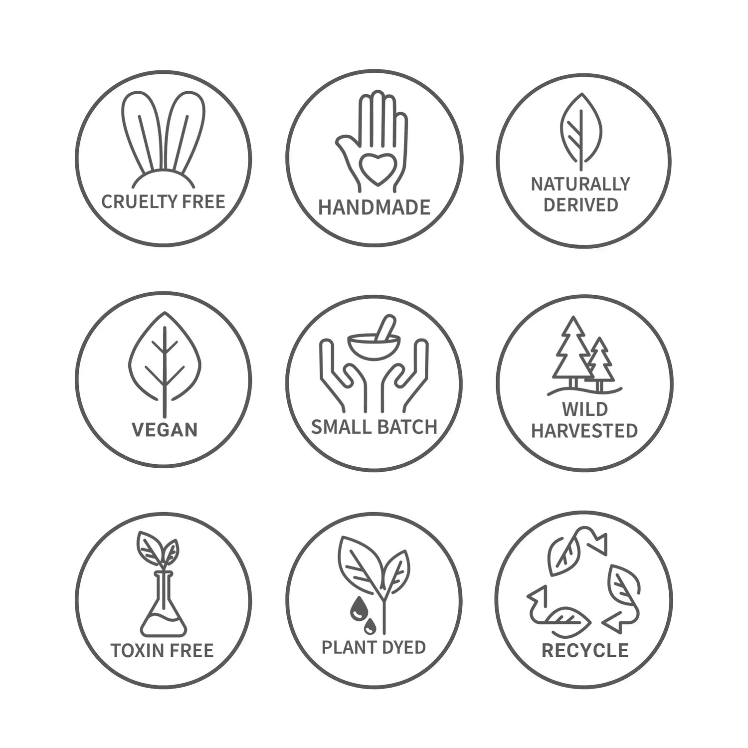 icons on a white background