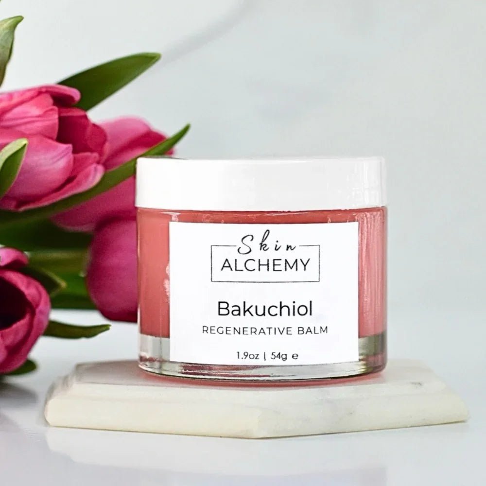 Pink face balm in a jar