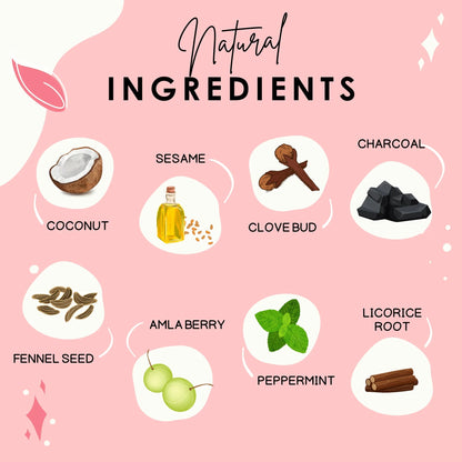 Detox Oil Pulling Mouthwash - Activated Charcoal - Skin Alchemy