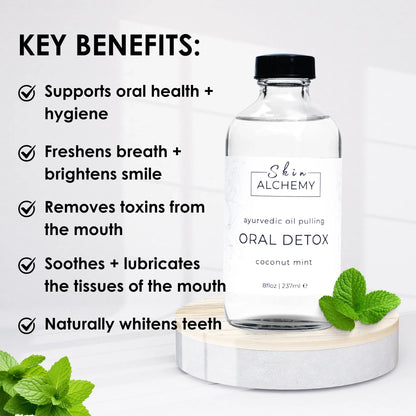 Oil Pulling Mouthwash - Coconut Mint - Skin Alchemy