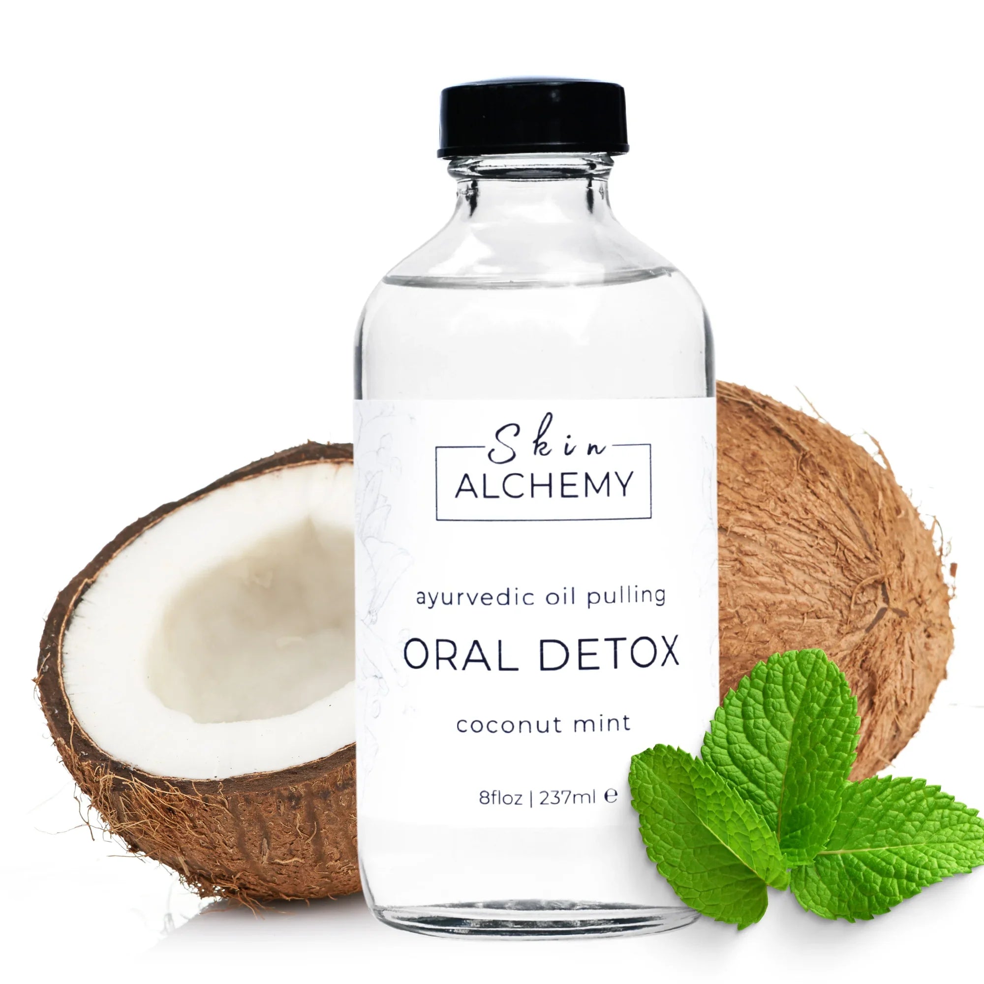 Oil Pulling Mouthwash - Coconut Mint - Skin Alchemy