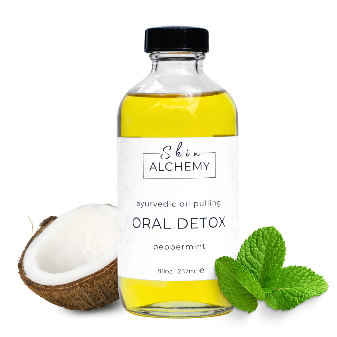 Oil Pulling Mouthwash - Peppermint - Skin Alchemy