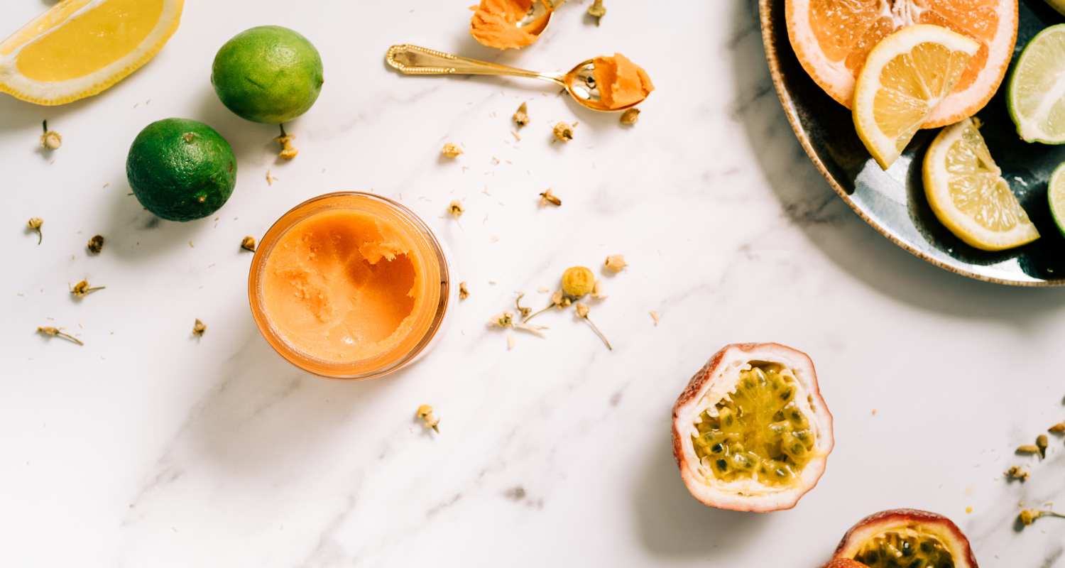 jar of oil cleanser on white background