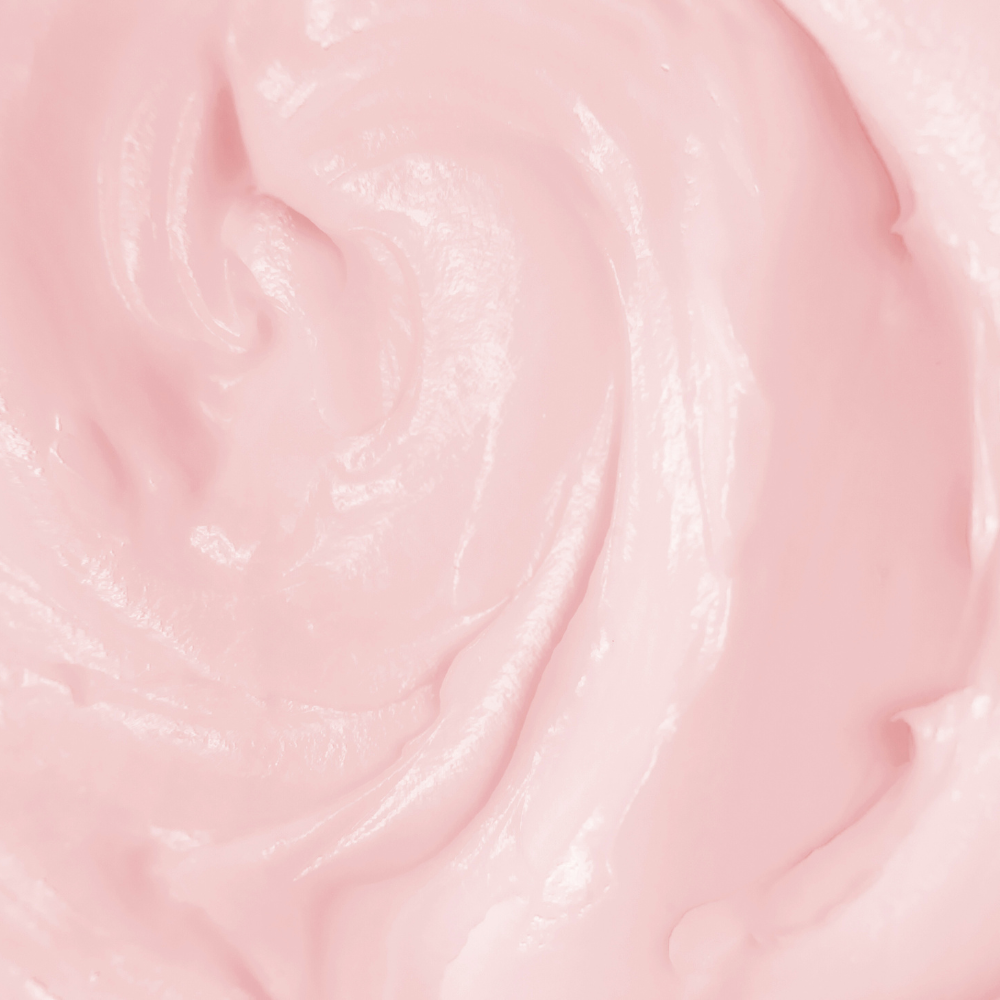 Close-up of pink, creamy texture